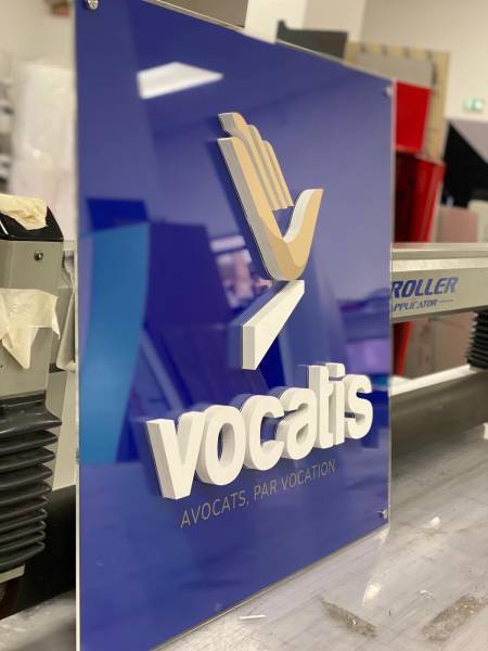 Enseigne non lumineuse lettre 3D