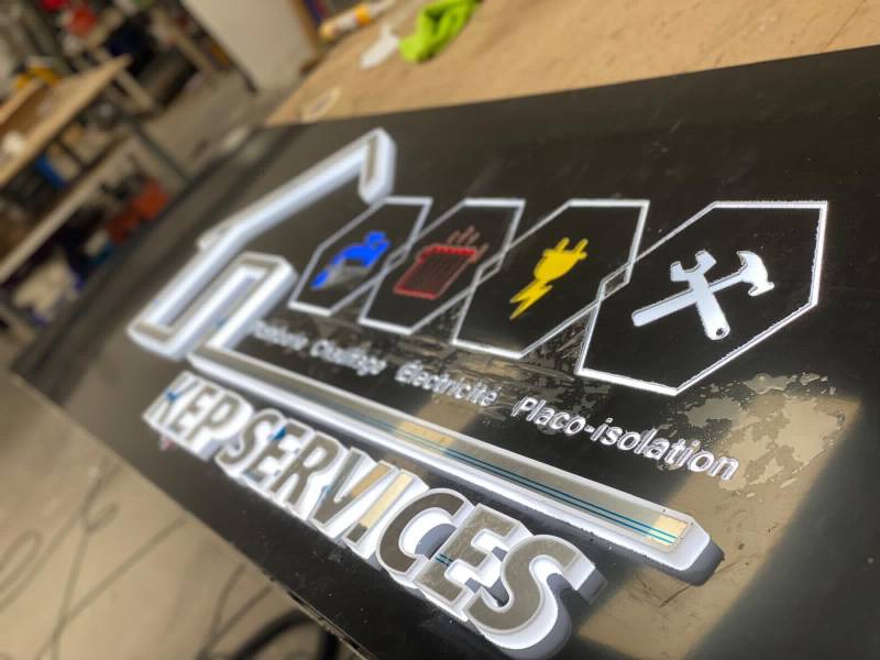 Enseigne lumineuse Lettre 3D