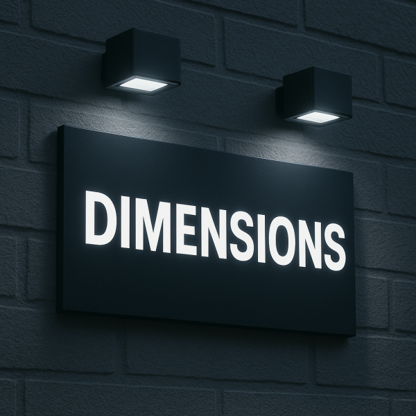 Enseigne Lumineuse en caisson Dibond Alu B30 et retour plié (sans relief) sur Structure Aluminium et éclairage par l'extérieur à Aix en Provence, Aubagne, Marseille, Toulon en Région PACA