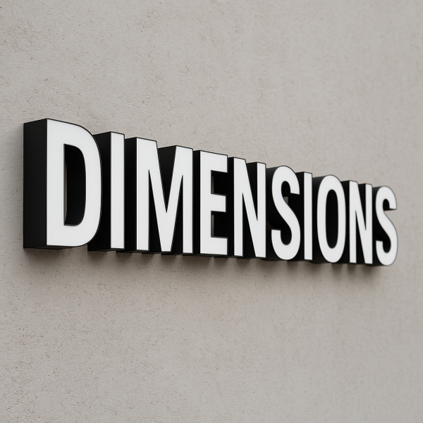 Enseigne Non Lumineuse en lettres boîtiers non éclairées (relief 3D) à Aix en Provence, Aubagne, Marseille, Toulon et tout PACA