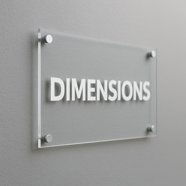 Enseigne non lumineuse en plexiglass avec impression numérique sur entretoises (sans relief) à Aix en Provence, Aubagne, Marseille, Toulon et en région PACA