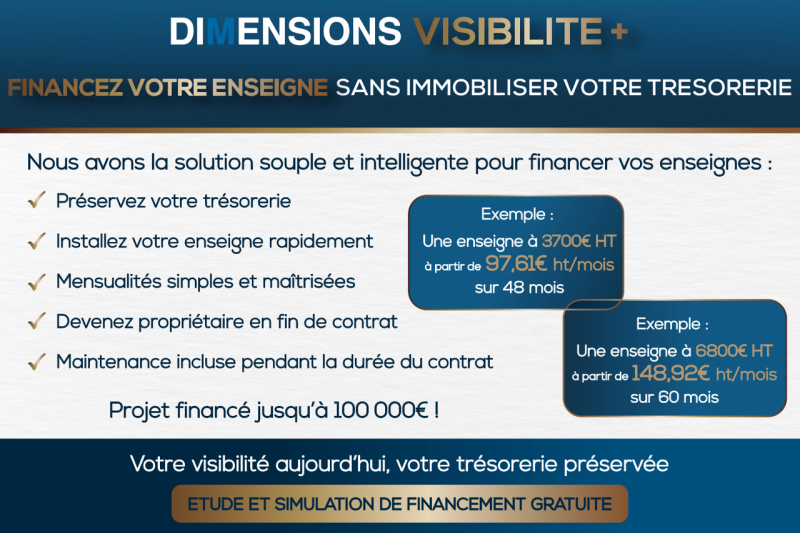 Financez votre enseigne sans impacter votre trésorerie !