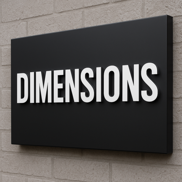 Enseigne non lumineuse en lettres et/ou logo découpé en Dibond posé sur un caisson en dibond(relief 3D) à Aix en Provence, Aubagne, Marseille, Toulon et région PACA